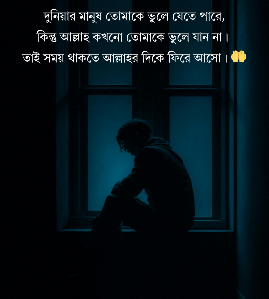একাকিত্ব নিয়ে ইসলামিক স্ট্যাটাস