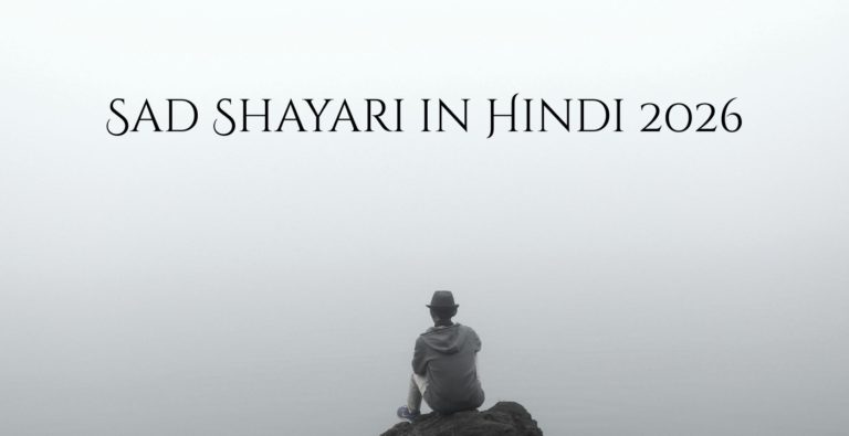 Sad Shayari in Hindi 2026